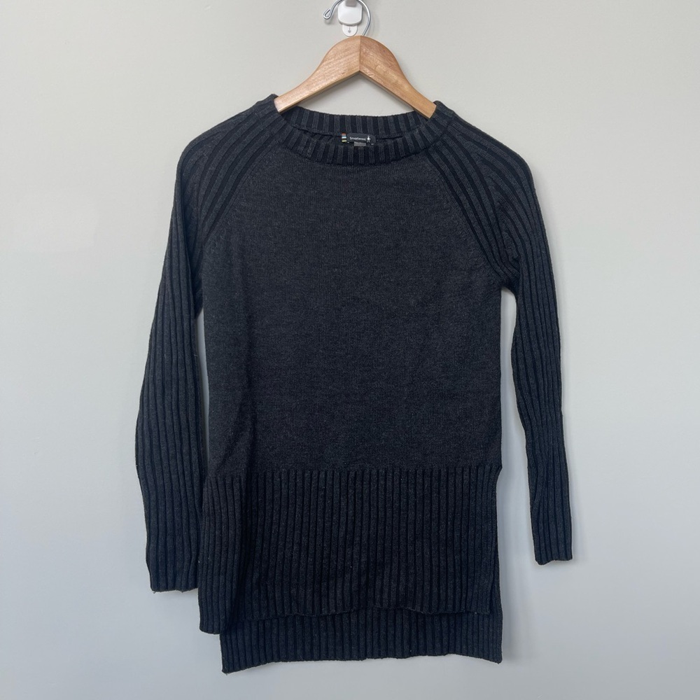 Smartwool | Ripple Creek Tunic Sweater Gray Merino Wool Blend